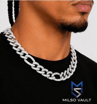 14MM Diamond Figaro Chain for Hip Hop Jewelry image 6