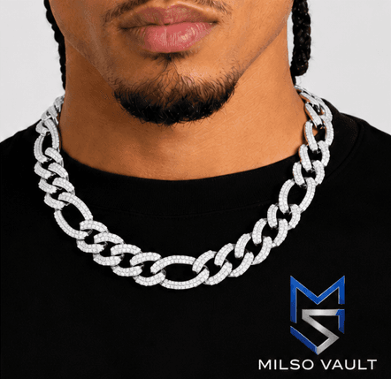 14MM Diamond Figaro Chain for Hip Hop Jewelry image 7