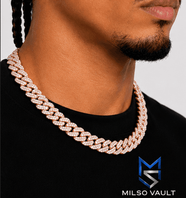 14MM Diamond Cuban Link Necklace for Men image 8